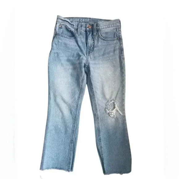 J Crew Demi 9 inch crop jeans, 25P Light Wash - Picture 4 of 11
